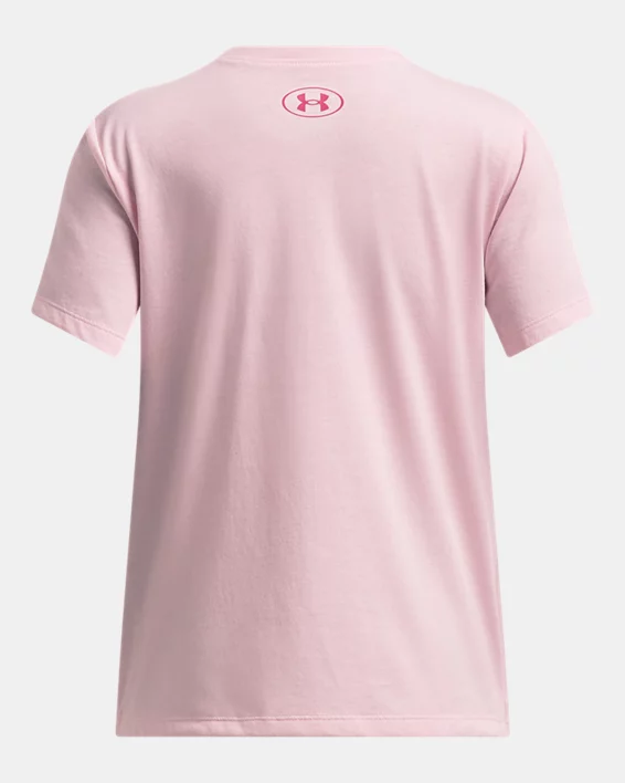 Under Armour Camiseta De Manga Corta UA Bubble Wordmark Para Niña  