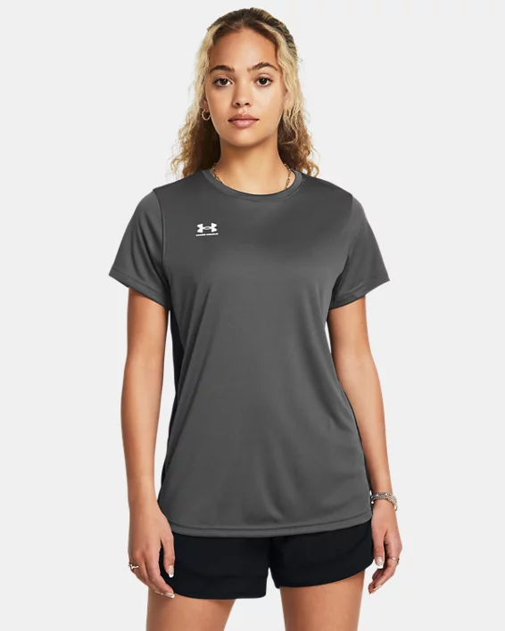 Under Armour Camiseta de manga corta UA Challenger Training para mujer  