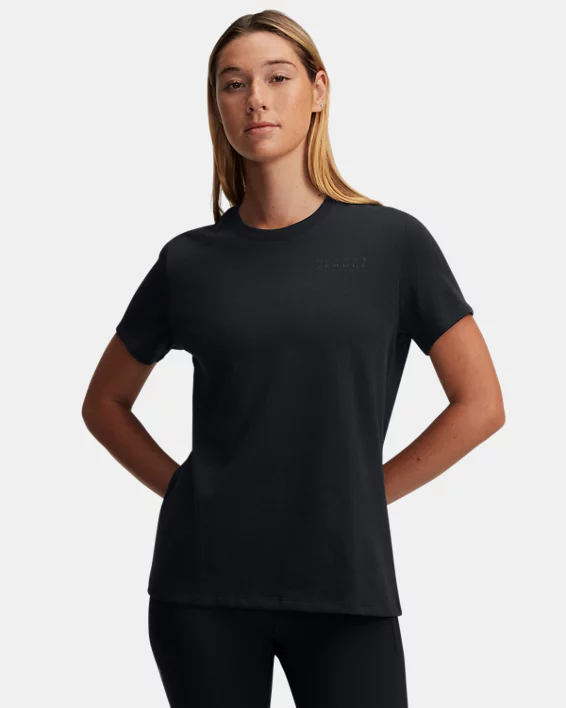Under Armour Camiseta de manga corta UA Heavyweight Branded para mujer  