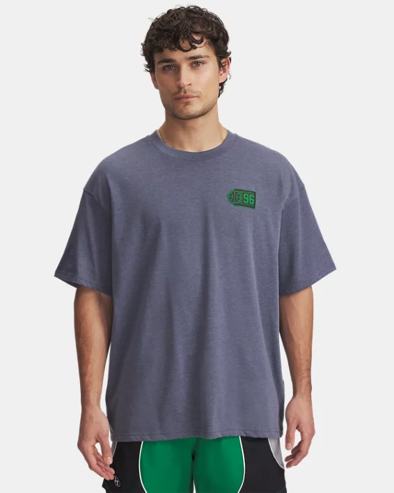 Under Armour Camiseta de manga corta UA Heavyweight Hoops Courtside para hombre  