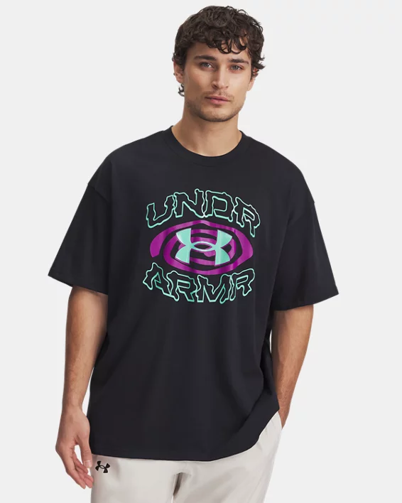 Under Armour Camiseta de manga corta UA Heavyweight Hoops Hoopnotic para hombre  