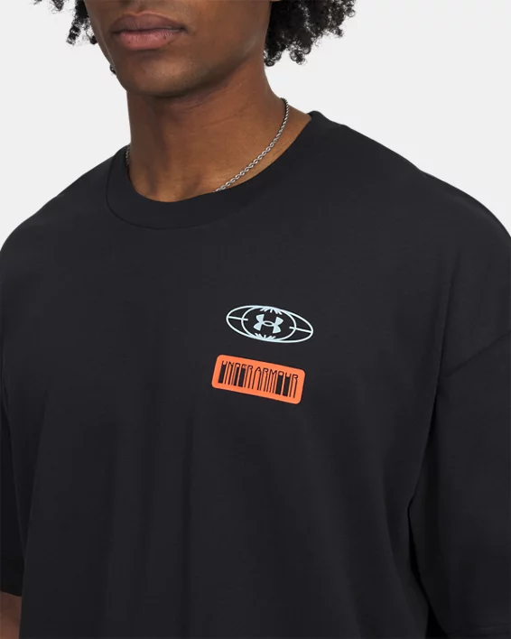 Under Armour Camiseta De Manga Corta UA Heavyweight Hoops Mix Tape Para Hombre  