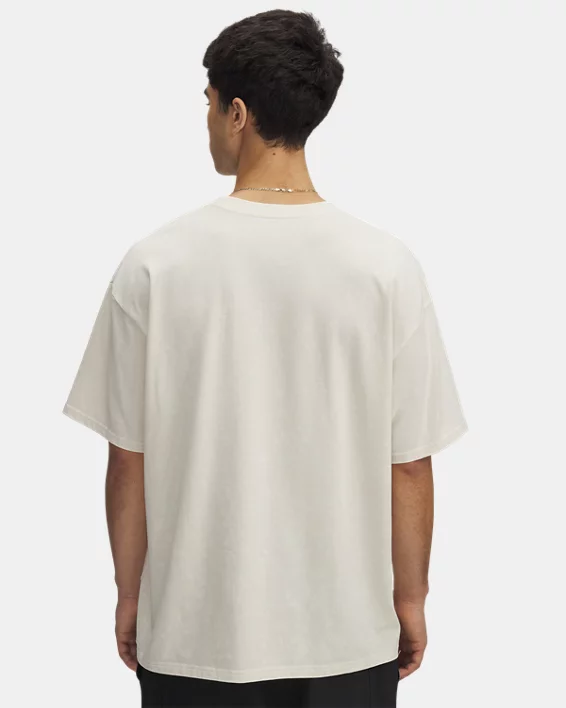 Under Armour Camiseta De Manga Corta UA Heavyweight Oversized Logo Wash Para Hombre  