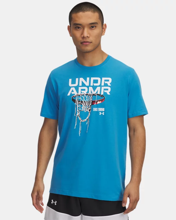 Under Armour Camiseta de manga corta UA Hoops Net para hombre  
