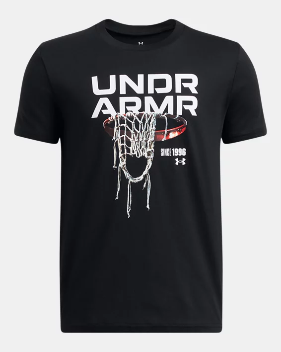 Under Armour Camiseta de manga corta UA Hoops Net para niño  