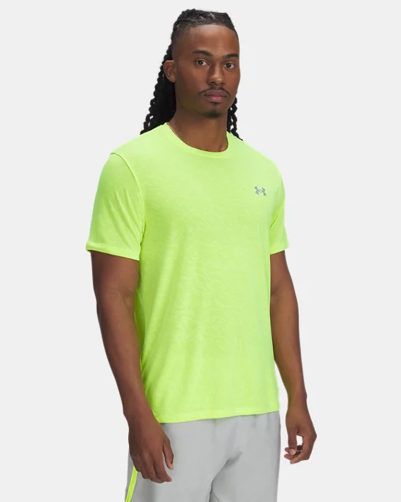 Under Armour Camiseta de manga corta UA Launch Camo para hombre  