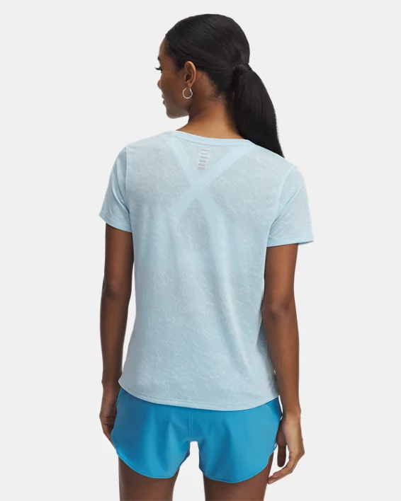 Under Armour Camiseta De Manga Corta UA Launch Camo Para Mujer  