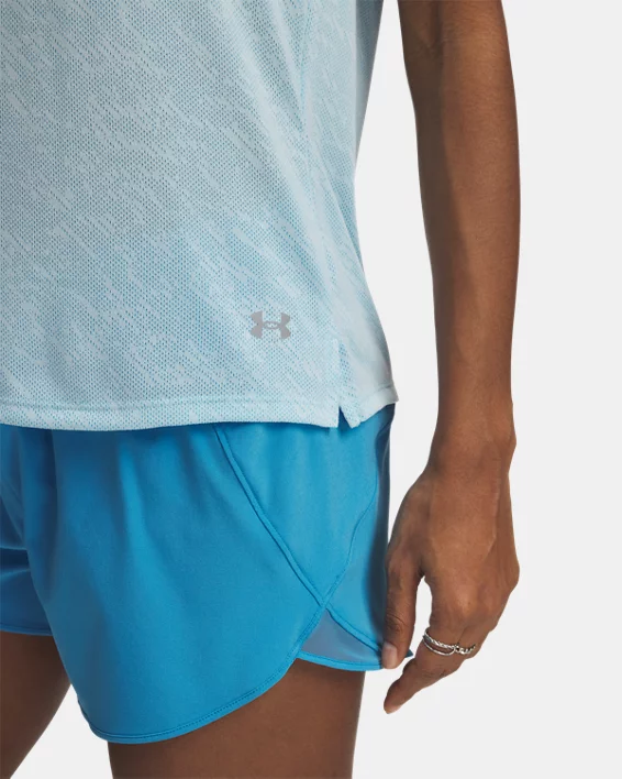 Under Armour Camiseta De Manga Corta UA Launch Camo Para Mujer  