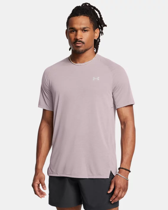 Under Armour Camiseta de manga corta UA Launch Trail para hombre  