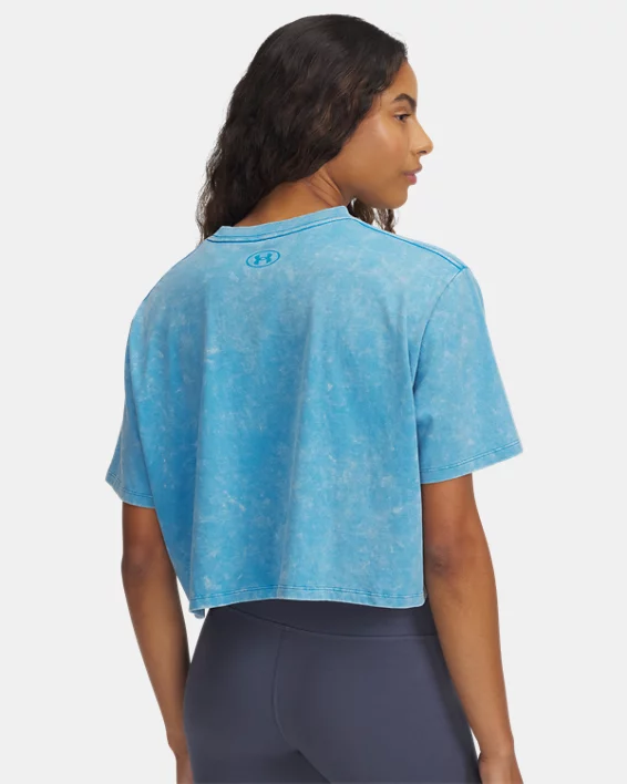 Under Armour Camiseta De Manga Corta UA Rival Wash Para Mujer  