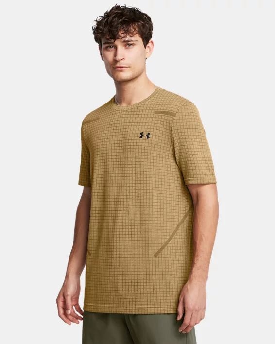Under Armour Camiseta de manga corta UA Seamless Grid para hombre  