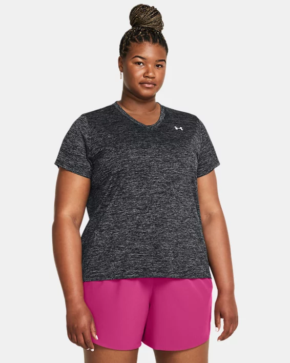 Under Armour Camiseta de manga corta UA Tech™ Twist V-Neck para mujer  