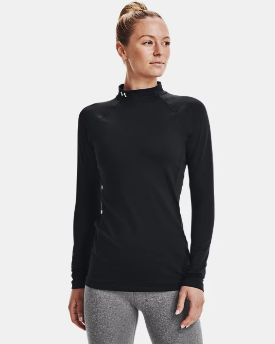 Under Armour Camiseta de manga larga y cuello alto ColdGear® para mujer  