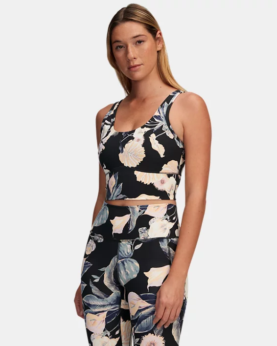 Under Armour Camiseta de tirantes corta y estampada UA Meridian Fitted para mujer  