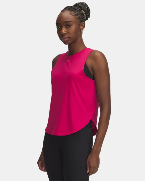 Under Armour Camiseta de tirantes UA Launch Elite para mujer  