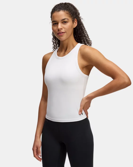 Under Armour Camiseta de tirantes y cuello alto redondo UA Motion para mujer  