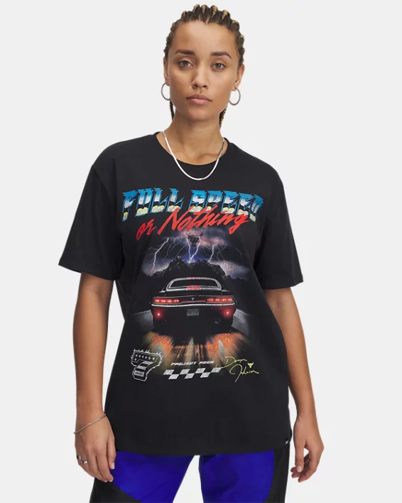 Under Armour Camiseta Project Rock Campus para mujer  