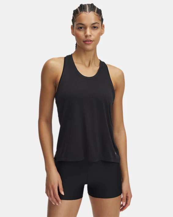 Under Armour Camiseta sin mangas UA Launch Camo para mujer  