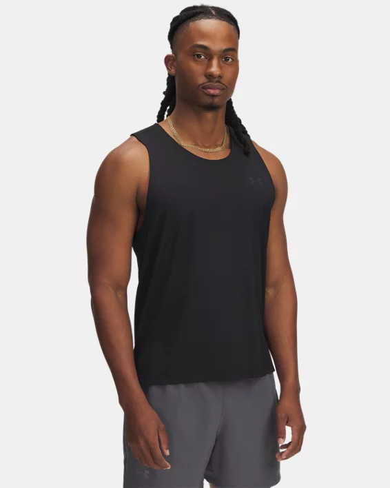 Under Armour Camiseta sin mangas UA Launch Elite para hombre  