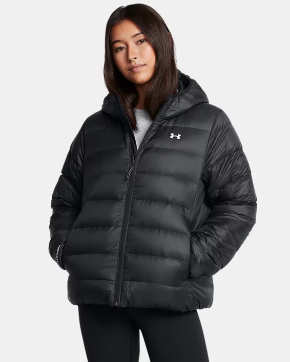 Under Armour Chaqueta con capucha UA Legend Down para mujer  