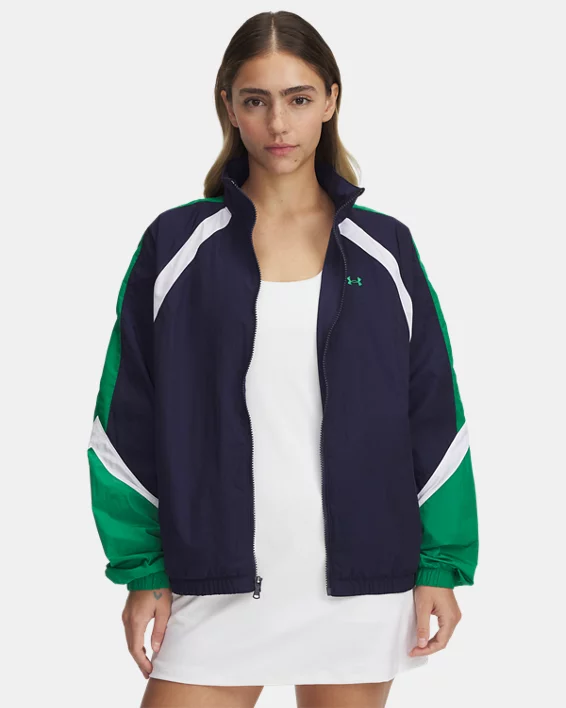 Under Armour Chaqueta deportiva UA Icon Crinkle para mujer  