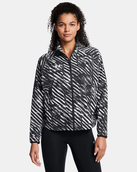 Under Armour Chaqueta UA Challenger Pro Printed Track para mujer  