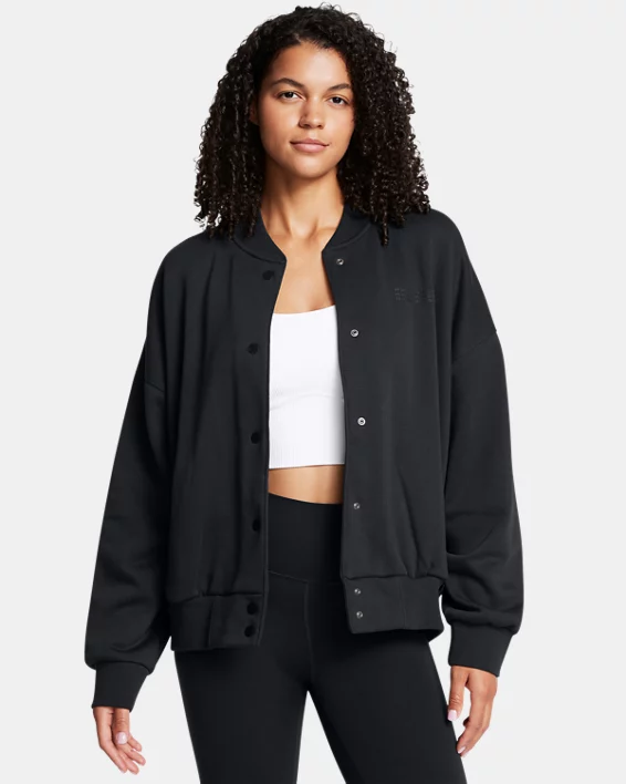 Under Armour Chaqueta UA Icon Fleece Varsity para mujer  