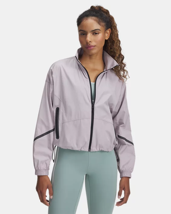 Under Armour Chaqueta UA Unstoppable Woven Sheen para mujer  