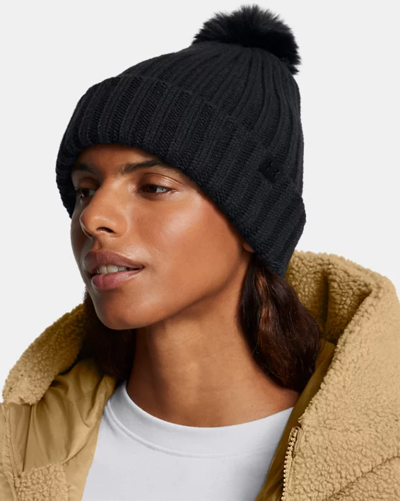 Under Armour Gorro Con Pompón UA Halftime Para Mujer  