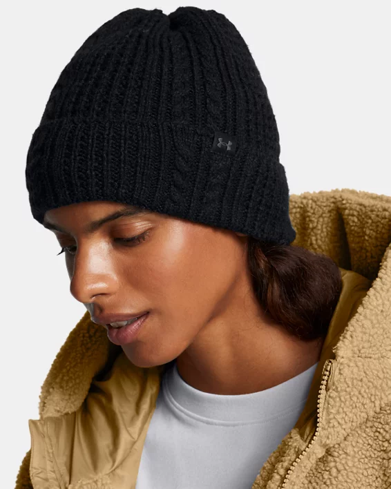 Under Armour Gorro De Punto Trenzado UA Halftime Para Mujer  
