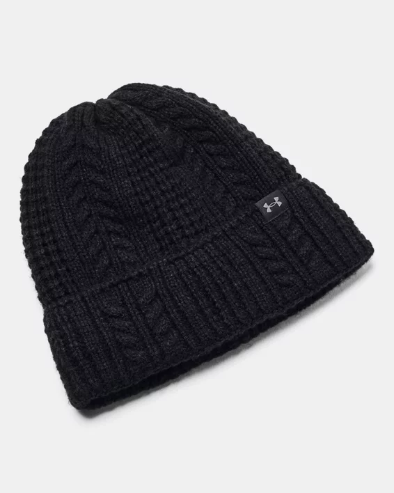 Under Armour Gorro de punto trenzado UA Halftime para mujer  