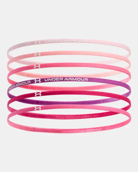 Under Armour Minicintas elásticas para el pelo UA para niña - Paquete de 6  