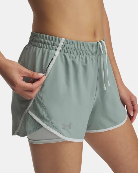 Under Armour Pantalón Corto 2 En 1 UA Fly-By Para Mujer  