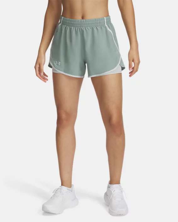 Under Armour Pantalón corto 2 en 1 UA Fly-By para mujer  