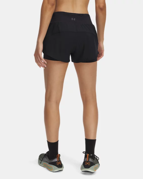 Under Armour Pantalón Corto 2 En 1 UA Launch Pro Para Mujer  