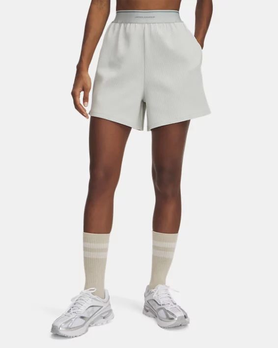 Under Armour Pantalón corto acanalado UA Meridian para mujer  