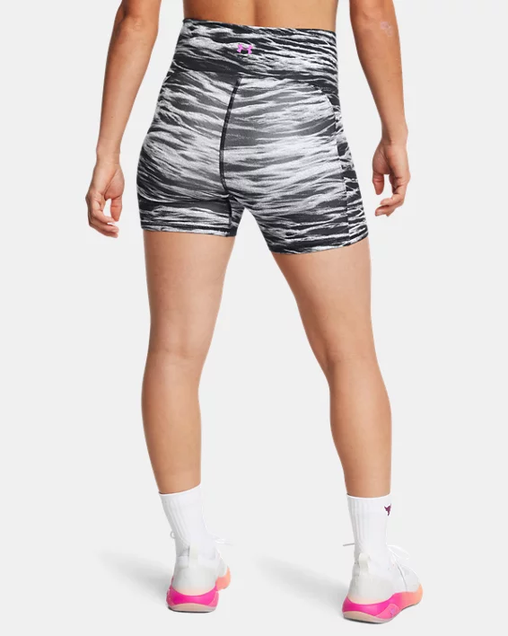 Under Armour Pantalón Corto Project Rock Lets Go Bench To Beach Middy Para Mujer  