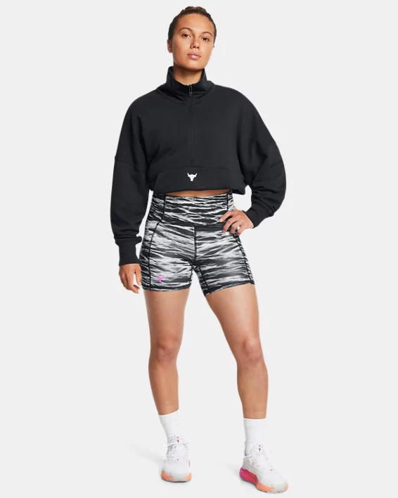 Under Armour Pantalón Corto Project Rock Lets Go Bench To Beach Middy Para Mujer  