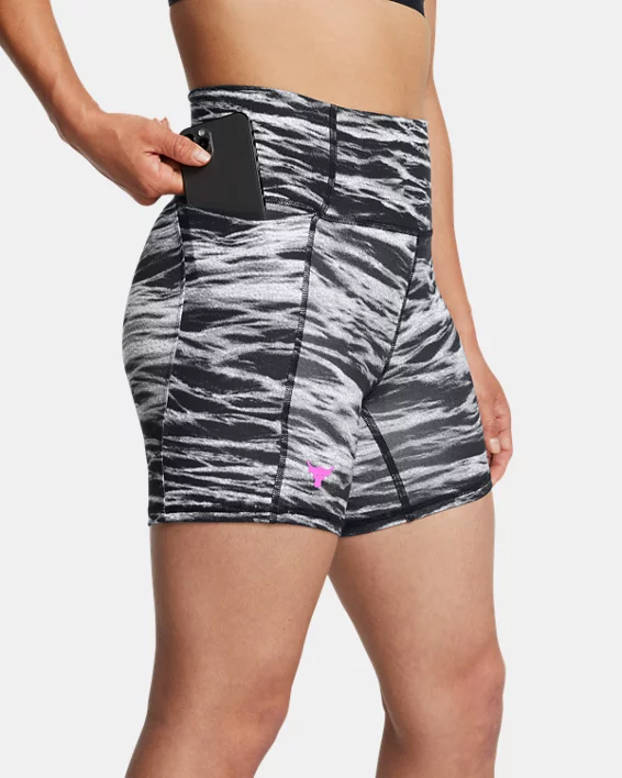 Under Armour Pantalón Corto Project Rock Lets Go Bench To Beach Middy Para Mujer  