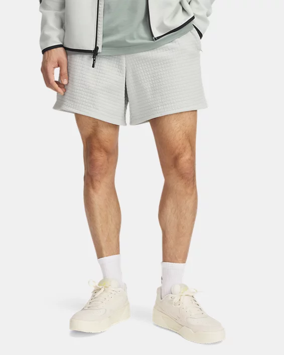 Under Armour Pantalón corto UA Unstoppable Fleece Grid para hombre  