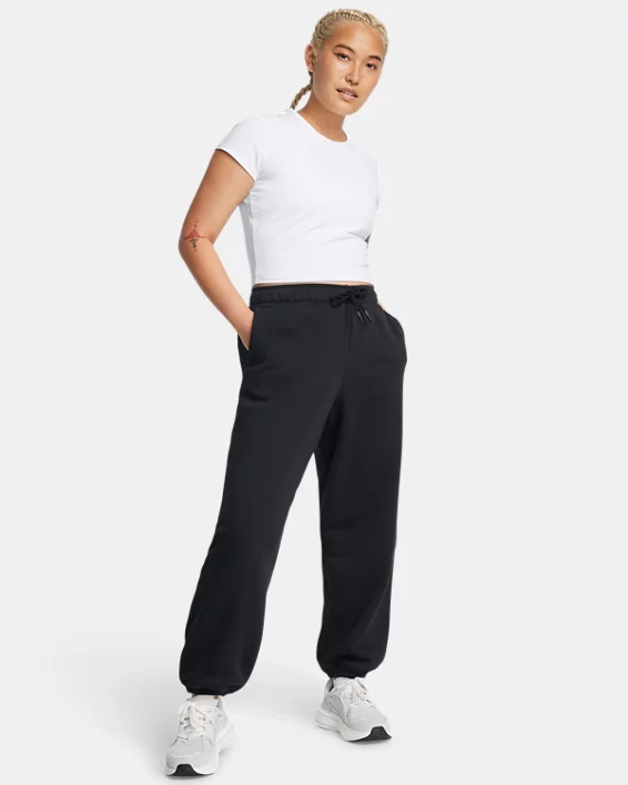 Under Armour Pantalón UA Icon Fleece Oversized Wordmark Para Mujer  