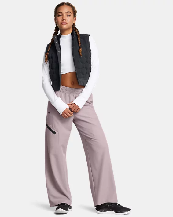 Under Armour Pantalón UA Unstoppable Woven Wide Leg Para Mujer  