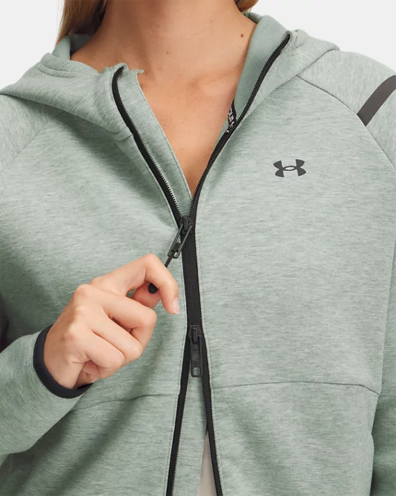 Under Armour Parte De Arriba Con Cremallera Completa UA Unstoppable Fleece Para Mujer  