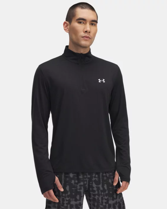 Under Armour Parte de arriba con cremallera de ¼ UA Launch para hombre  