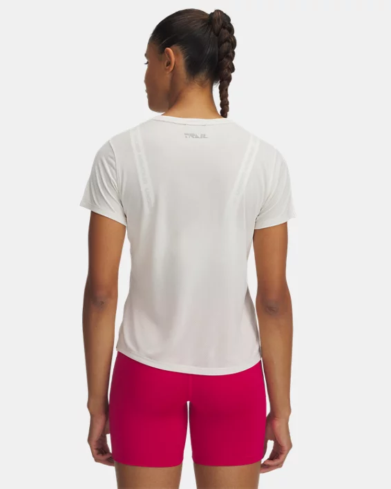 Under Armour Parte De Arriba De Manga Corta UA Trail Run Para Mujer  