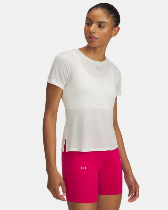 Under Armour Parte de arriba de manga corta UA Trail Run para mujer  