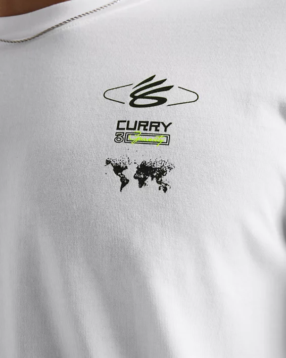 Under Armour Parte De Arriba De Manga Larga Curry Verbiage Heavyweight Para Hombre  