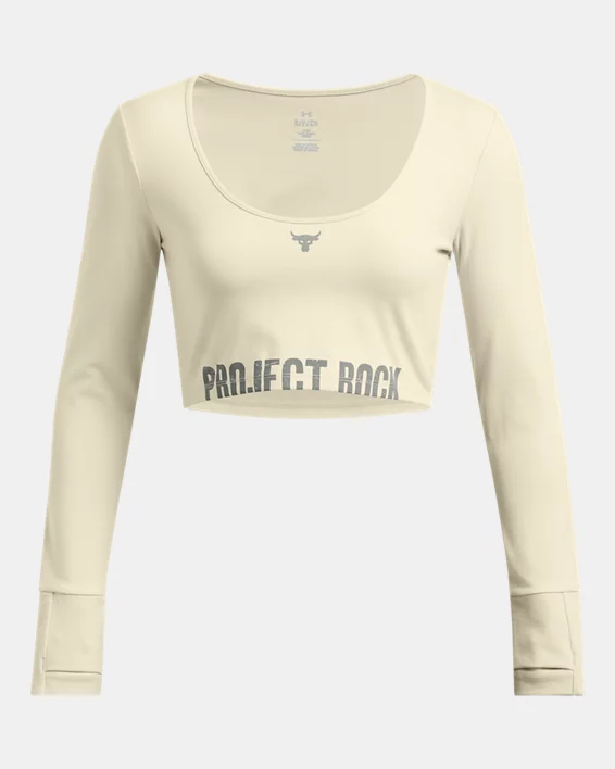 Under Armour Parte De Arriba De Manga Larga Project Rock Lets Go Workout Para Mujer  