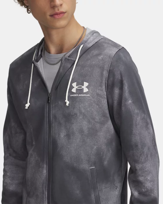 Under Armour Parte Superior Con Cremallera Completa UA Rival Terry Para Hombre  