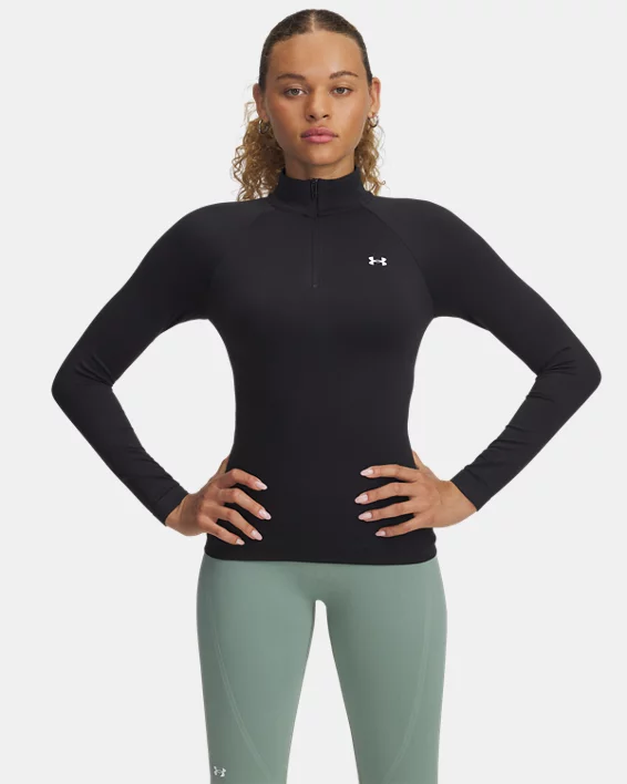 Under Armour Parte superior con cremallera de ¼ sin costuras UA Vanish para mujer  